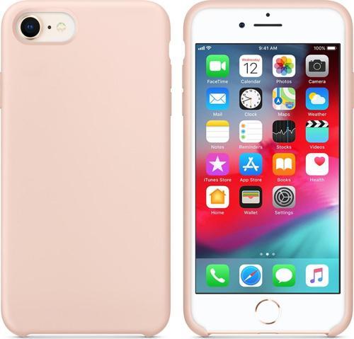 Apple iPhone 7 Kılıf Liquid Lansman Silikon Kum Pembesi