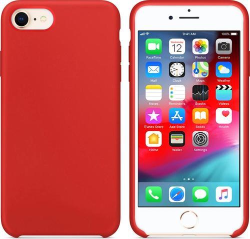 Apple iPhone 7 Kılıf Liquid Lansman Silikon Kırmızı