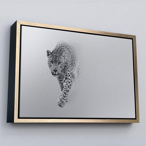 Çerçeveli Leopar Dekoratif Kanvas Tablo-1154