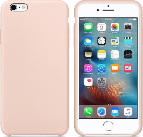 Apple iPhone 6 Kılıf Liquid Lansman Silikon Kum Pembesi