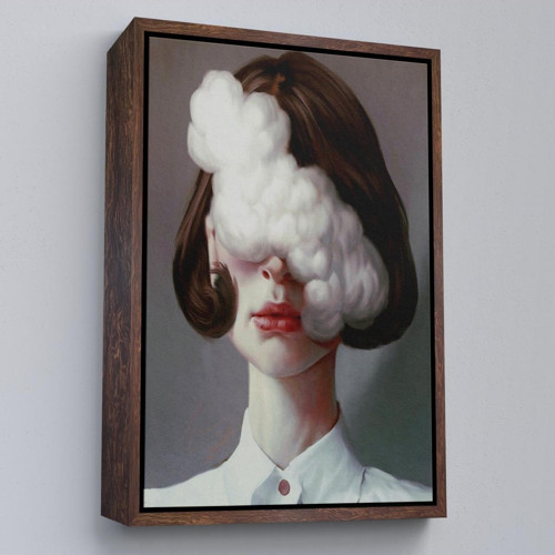 Çerçeveli Modern Gerçeküstü Kadın Sanatı Kanvas Tablo, Pop Art Kanvastablo Sanatı-5212