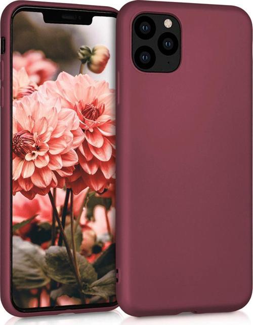 Matte Silicone Apple iPhone 11 Pro Max (6.5'') Kılıf Mor