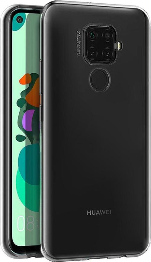 Huawei Mate 30 Lite Kılıf Transparent Soft Beyaz