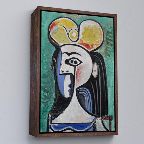 Çerçeveli Pablo Picasso - Jaqueline Roque Portre Tablosu-8087