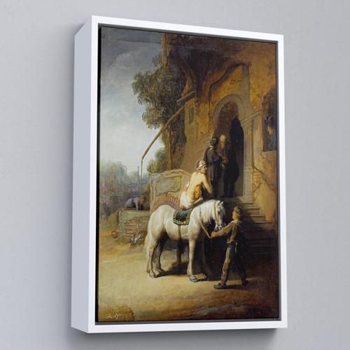 Çerçeveli Rembrandt - İyi Samiriyeli Tablo - The Good Samaritan-7430