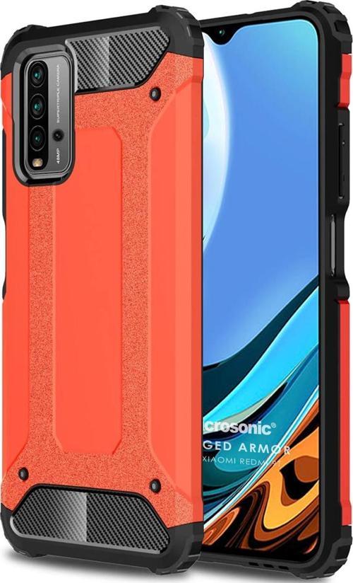 Xiaomi Redmi 9T Kılıf Rugged Armor Kırmızı