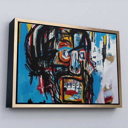 Çerçeveli Jean Michel Basquiat'İn Untitled Kafatası Kanvas Tablo-5031