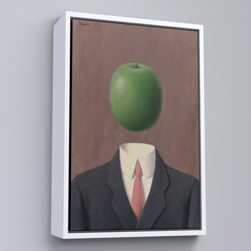 Çerçeveli Rene Magritte - Soyut Sabit Fikir Tablosu-7343