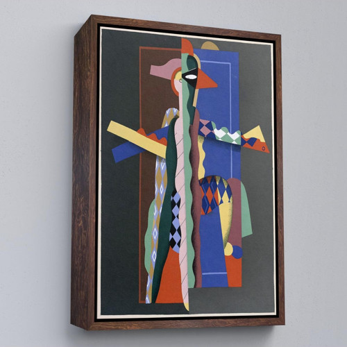 Çerçeveli Georges Valmier - Soyut Sanat Tablosu-7308