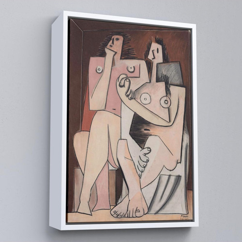 Çerçeveli Pablo Picasso - Adam Ve Kadın Soyut Tablosu - Homme Et Femme-7329
