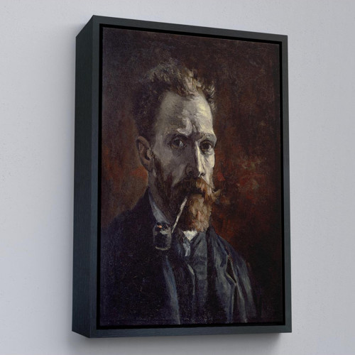 Çerçeveli Vincent Van Gogh - Pipolu Portre Tablo-7461