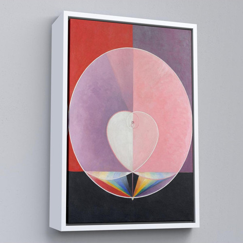 Çerçeveli Hilma Af Klint - Güvercinler Tablosu - Doves-7284