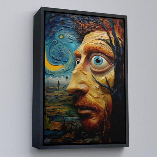 Çerçeveli Vincent Van Gogh Tarzı Portre Tablosu-7817