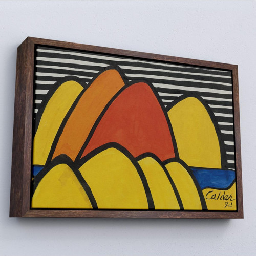 Çerçeveli Alexander Calder - Çarpmalar Tablosu - Bumps-7060