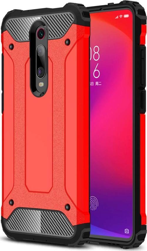 Xiaomi Mi 9T Kılıf Rugged Armor Kırmızı