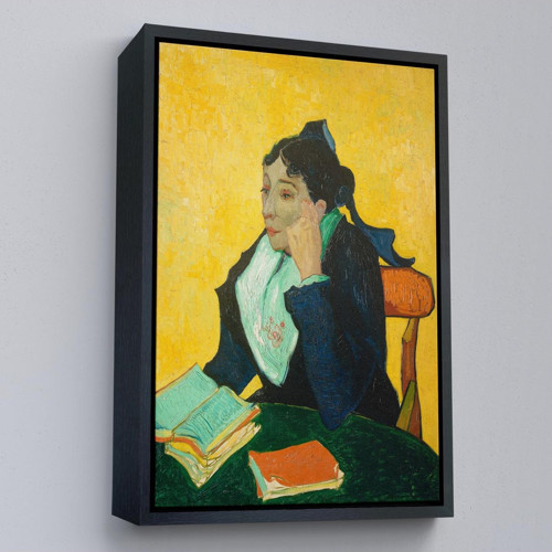 Çerçeveli Vincent Van Gogh - Kitaplarla Madame Ginoux Tablosu-7448