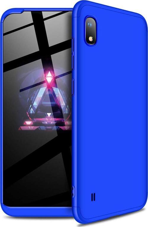 Samsung Galaxy A10 Kılıf Double Dip 360 Protective Mavi