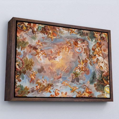 Çerçeveli Roma İtalya Villa Borghese'Nin Galleria Borghese Fresk Tablosu-7272