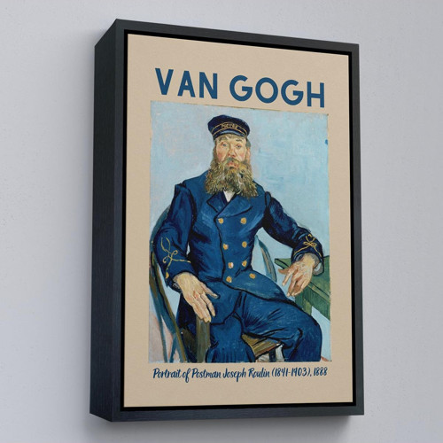 Çerçeveli Vincent Van Gogh – Postacı Joseph Roulin’İn Portresi Tablo-8051