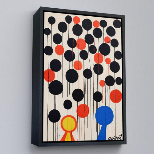 Çerçeveli Alexander Calder - Envol Tablo-7291
