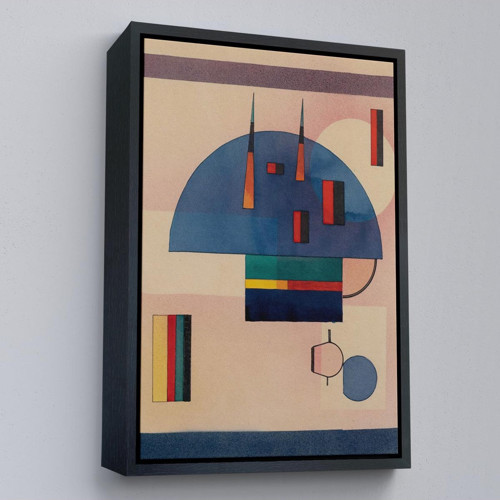 Çerçeveli Vasiliy Kandinsky - Sakin Tablosu-7486