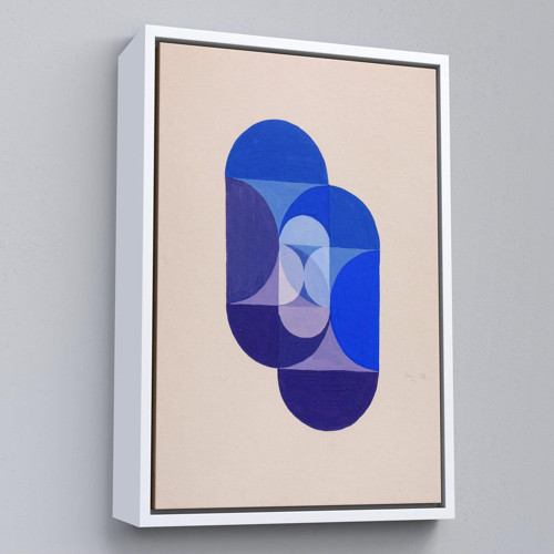 Çerçeveli Joseph Schillinger - Mavi Anahtar Tablo - Key Blue-7337