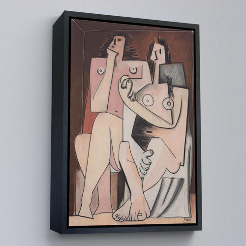 Çerçeveli Pablo Picasso - Adam Ve Kadın Soyut Tablosu - Homme Et Femme-7329