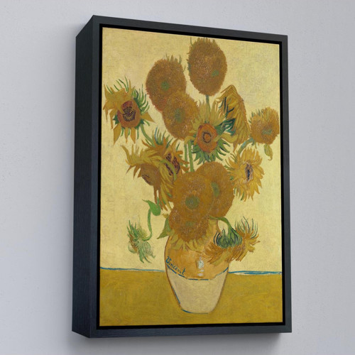 Çerçeveli Vincent Van Gogh - Ayçiçekleri Tablo-7468