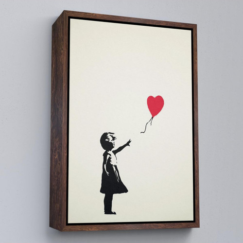 Çerçeveli Banksy - Balonlu Kız Tablo - Girl With Balloon-7310