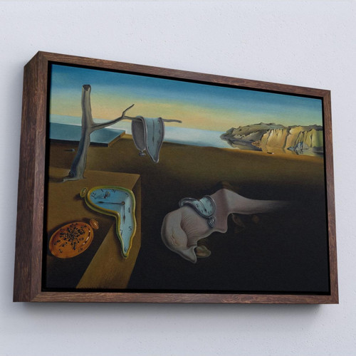 Çerçeveli Salvador Dali - Belleğin Azmi Tablo - The Persistence Of Memory-7128