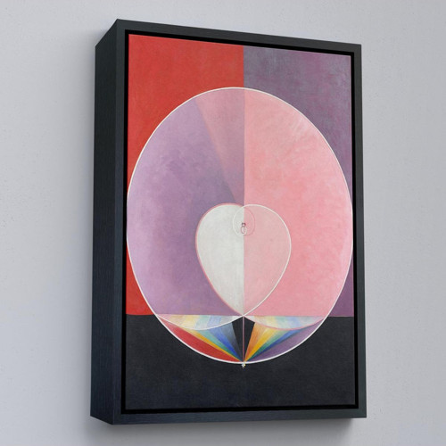 Çerçeveli Hilma Af Klint - Güvercinler Tablosu - Doves-7284