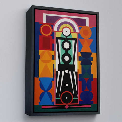 Çerçeveli Auguste Herbin - Kompozisyon Tablosu-8093