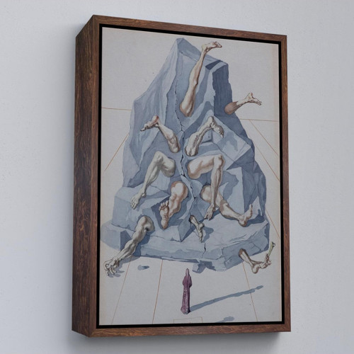 Çerçeveli Salvador Dali - İlahi Komedya Tablosu-7401