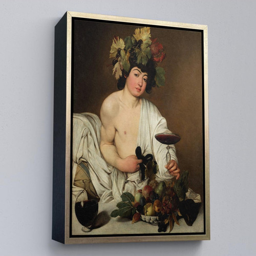 Çerçeveli Caravaggio - Bacchus Tablo-8074