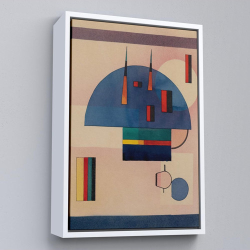 Çerçeveli Vasiliy Kandinsky - Sakin Tablosu-7486