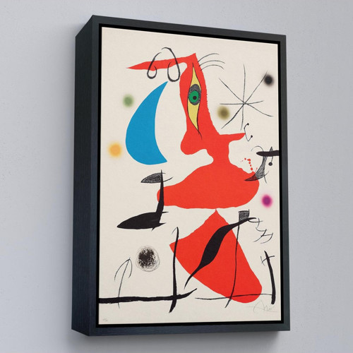 Çerçeveli Joan Miro - Sürreal Soyut Tablo-7365