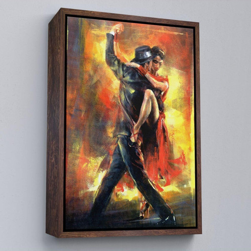 Çerçeveli Tango Yapan Çift Tablosu-6420