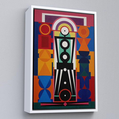 Çerçeveli Auguste Herbin - Kompozisyon Tablosu-8093