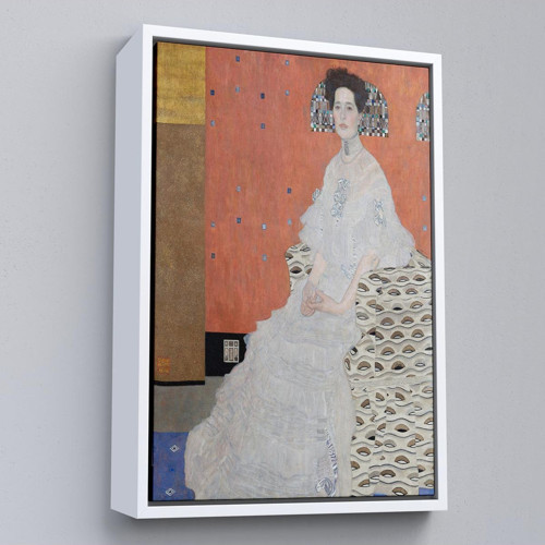 Çerçeveli Gustav Klimt - Fritza Riedler'İn Portre Tablo-7306
