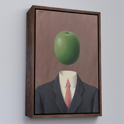 Çerçeveli Rene Magritte - Soyut Sabit Fikir Tablosu-7343
