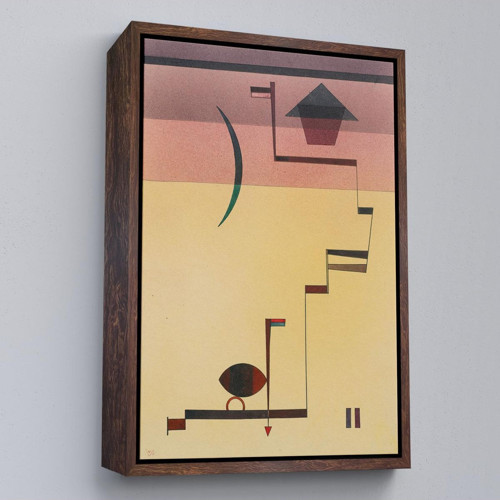Çerçeveli Wassily Kandinsky - Eckig Açısal Tablo-7490
