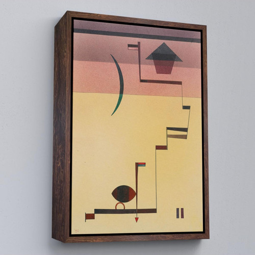 Çerçeveli Wassily Kandinsky - Eckig Açısal Tablo-7490