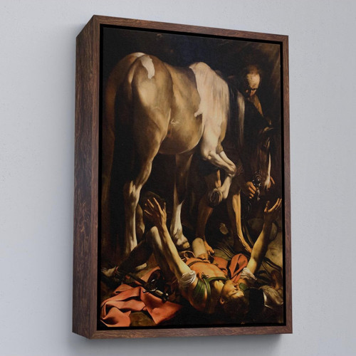 Çerçeveli Caravaggio - Aziz Paul'Un Dönüşümü Tablo - The Conversion Of Saint Paul-8104