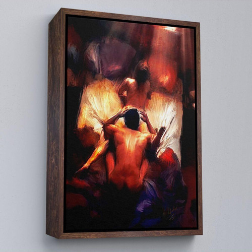 Çerçeveli Rus Ressam Winter'İn Samimiyet Tablosu-6390