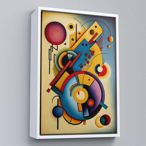 Çerçeveli Kandinsky Tablosu Minimal Soyut Tablo-7826