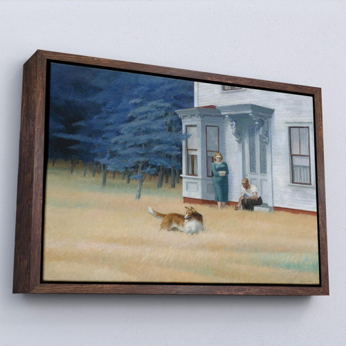 Çerçeveli Edward Hopper - Cape Cod Akşamı Tablo-7061