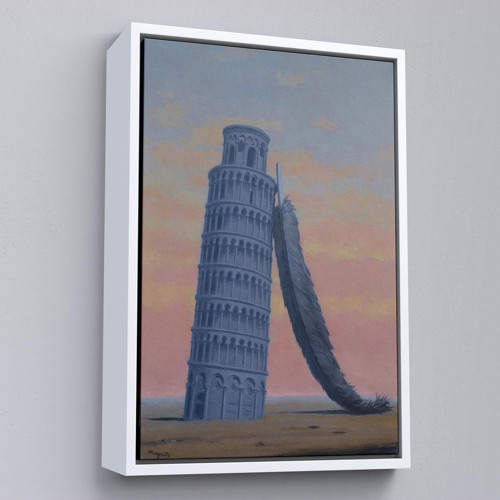 Çerçeveli Rene Magritte - Yolculuk Hatırası Tablo-7409