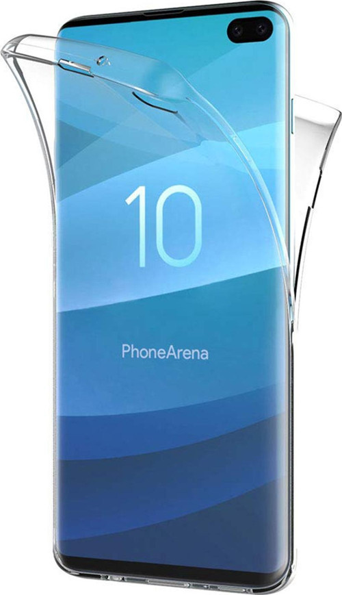 Samsung Galaxy S10 Plus Kılıf 6 tarafı tam full koruma 360 Clear Soft Şeffaf