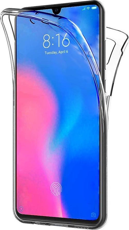 Xiaomi Mi 9 Kılıf 6 tarafı tam full koruma 360 Clear Soft Şeffaf