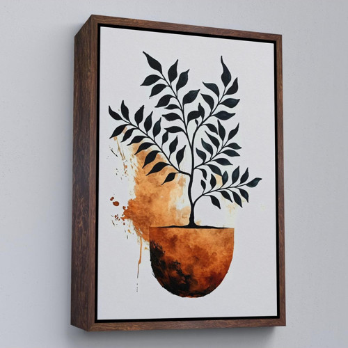 Çerçeveli Dekoratif Minimal Bitki Tablosu-7651
